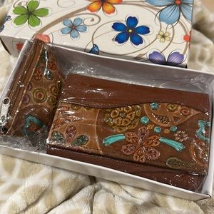 BNWT Leather wallet and coin purse